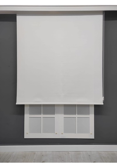 Beyaz Mat Polyester Stor 160x150 Çok Renkli