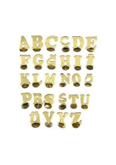 Gold Aynalı Pleksi (A - Z) Harf veya rakam (11Cm x 6 Cm) 1 Adet