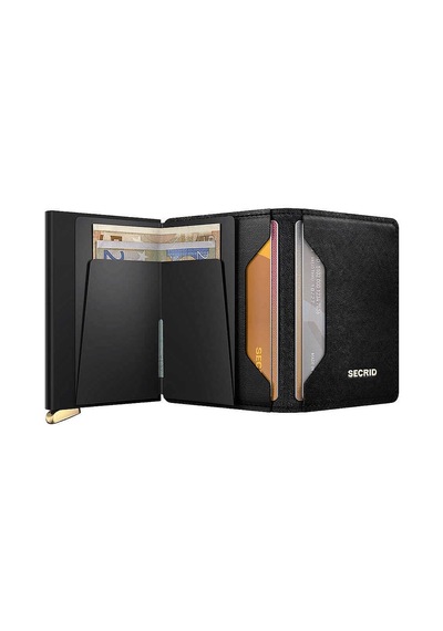 Secrid Premium Slimwallet+ Emboss Diamond Kartlık Cüzdan, Siyah Çok Renkli