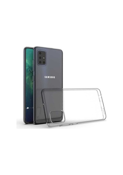 Samsung Uyumlu Galaxy A71 Kılıf Zore Süper Silikon Kapak Renksiz