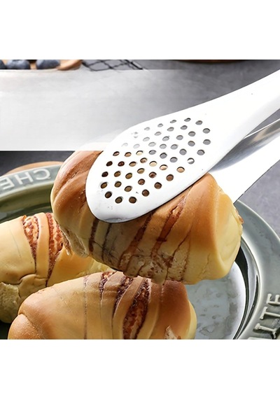 Paslanmaz Çelik Silikon Saplı Mutfak Maşası Yemek Maşası Barbekü Izgara Et Balık Maşası 1 Adet