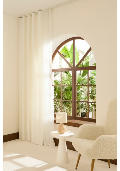 Kaşmir Home Harper Star Blackout Krem Perde 150x270 Cm Krem