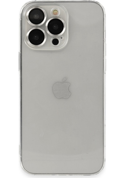 Hnrlıshp Newface Apple Uyumlu iPhone 14 Pro Max Kılıf Luko Lens Silikon - Gümüş