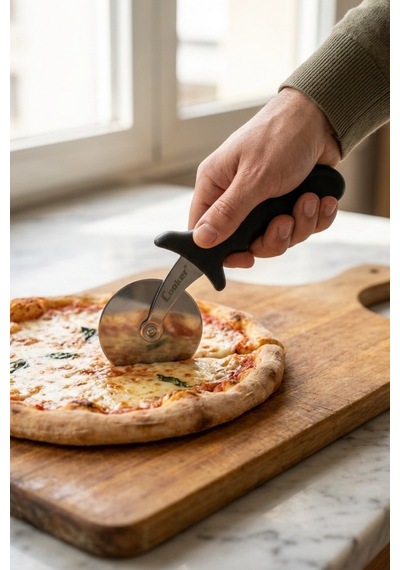 Cooker 7.5 Cm Çelik Pizza Ruleti Yk1869 Siyah