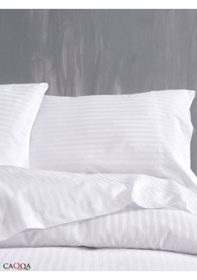 Caqqa Çizgili Saten 2 Adet 50x70 Cm Yastık Kılıfı