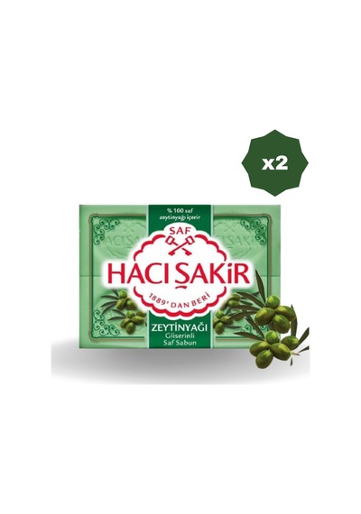 Hacı Şakir Zeytinyağlı Sabun 600 G 2 Adet