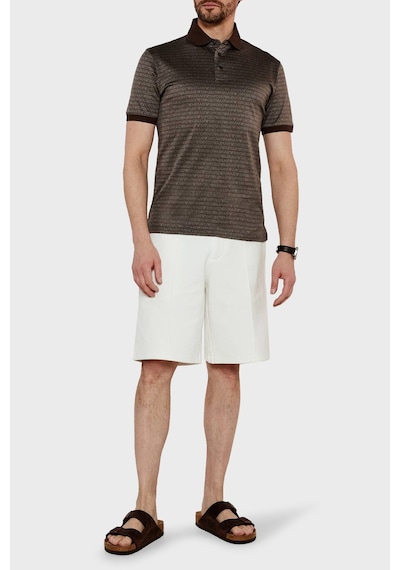 Emporio Armani Erkek Polo Yaka T Shirt Em000788 Af12916 F6052 Kahve Kahve Kahverengi