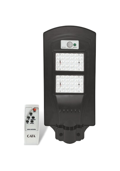 Cata Ct 4691 Solar Güneş Enerjili 120w Sensörlü Sokak Armatür 6400k Beyaz Işık