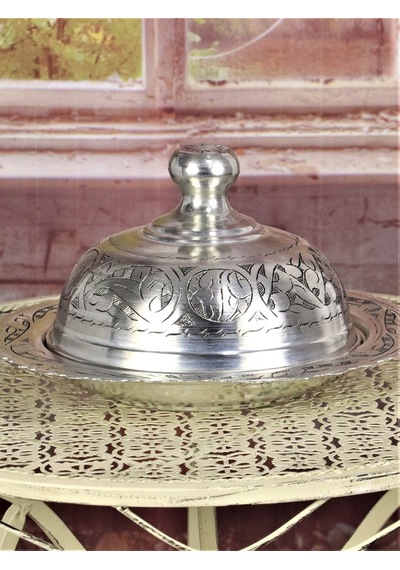 Kalaylı Eskitme Bakır Sahan