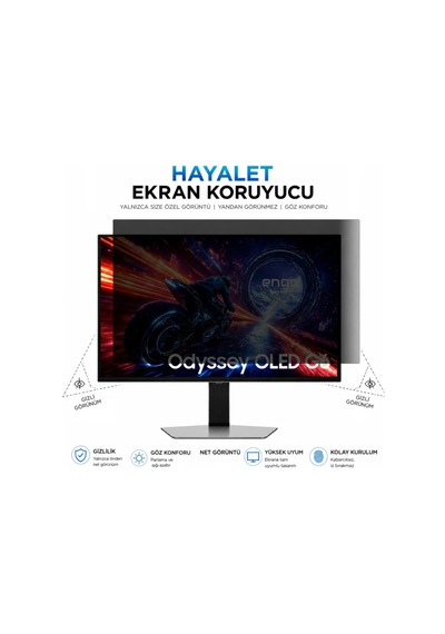 Samsung Uyumlu Odyssey G6 27 İnç Hayalet Ekran Koruyucu 9h Nano