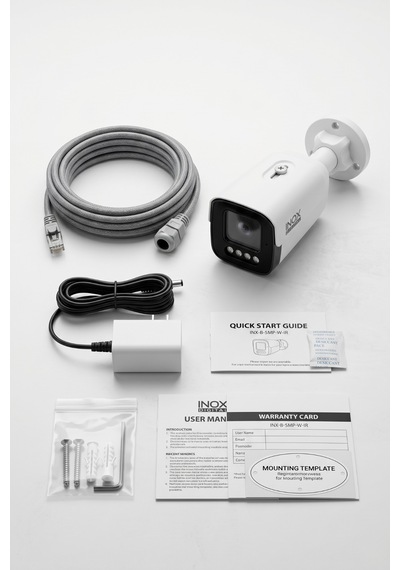 Inox-x207 5mp Ip Full Renkli Onvıf Güvenlik Kamerası - Profesyonel Çift Işıklı Ir + Renkli Akıllı Ağ Kamerası
