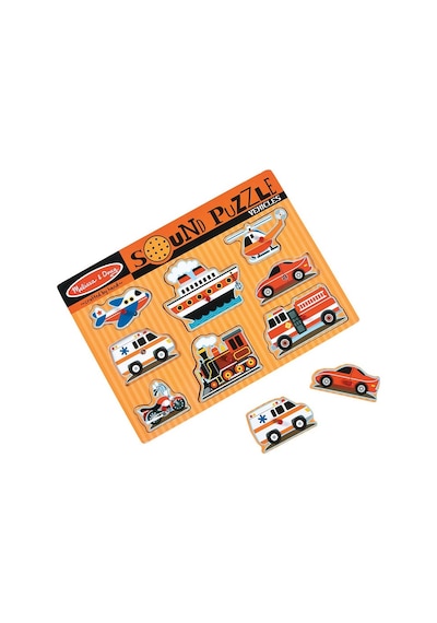 Melissa And Doug Ahşap Sesli Yapboz Araçlar (8 Prç.)