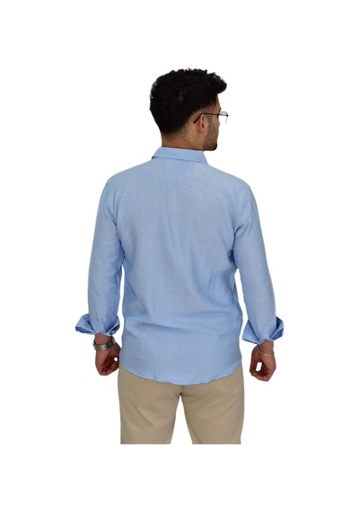 Erkek Spor Gömlek Regular Fit 9646 Bgl-st04411 Mavi Erkek Spor Gömlek Regular Fit 9646 Bgl-st04411 Mavi