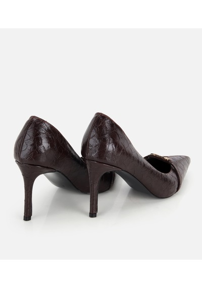 Hotiç Kadın Kahverengi Zincir Detaylı İnce Topuklu Stiletto 01ayh332740a480 01ayh332740a480