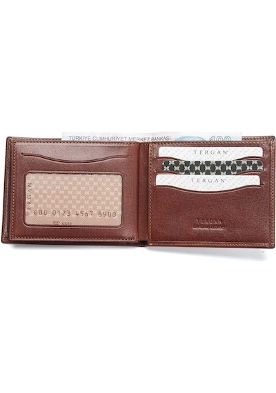 Tergan Taba Deri Erkek Cüzdan - S1ce00001499-b01 Taba