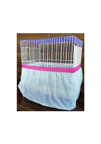 Büyük Boy Xxl Kuş Kafes Tülü 60 X 35 X 30 Cm - Renk Pembe