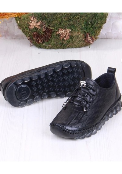 Mariotto Hakiki Deri Günlük Kadın Casual Ayakkabı Ckr01062 siyah