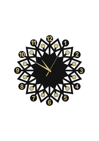 Platınum Duvar Saati Siyah Gold Siyah - Gold