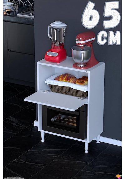 Nova Çok Amaçlı Mutfak Modülü 65x87x32 Cm Fırın Dolabı Ekmeklik Ve Mutfak Düzenleyici Beyaz Nova Çok Amaçlı Mutfak Modülü 65x87x32 Cm Fırın Dolabı Ekmeklik Ve Mutfak Düzenleyici Beyaz