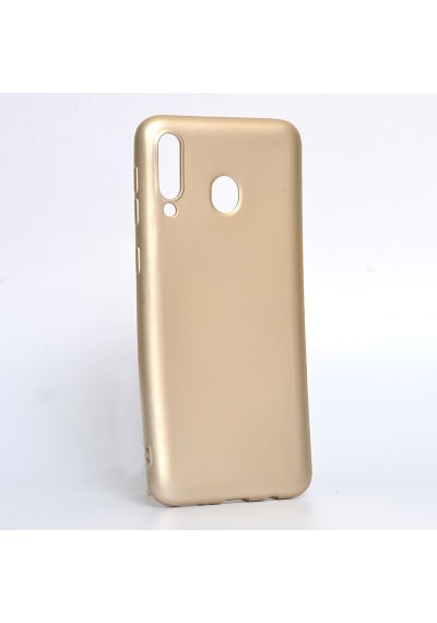 Samsung Galaxy Uyumlu M30 Kılıf Esnek Yapılı İnce Slim Silikon Kapak Ryc/premier Gold