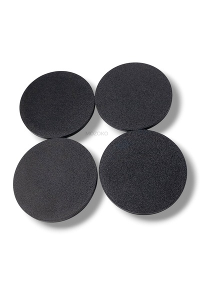 4'lü Set 75 Mm Dış Çap 70 Mm İç Çap Siyah Logosuz Jant Göbeği Kapağı