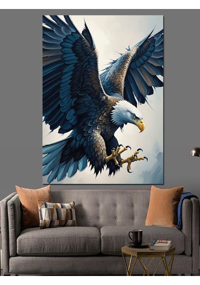 Ahşap Tablo Uçan Kartal Yırtıcı Kuş