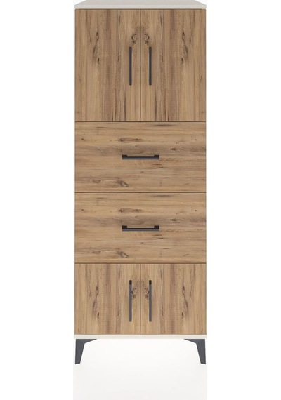 Hyperion Dolap 2 Raflı 2 Çekmeceli 4 Kapaklı 60x44x163 Aytaşı-çam Aytası