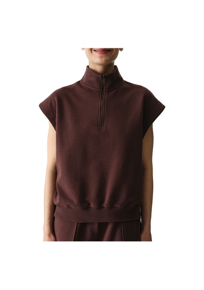 Penti Kahverengi Nura Half Zip Sweatshirt