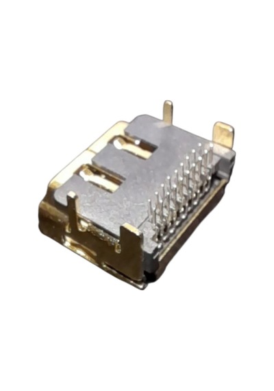 5 Adet - 19 Pin Hdmı Dişi Arayüz Tabanı Altın Kaplama Pcb Montajı İçin 90 Derece