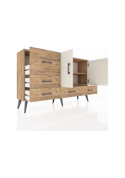 Arges Konsol 4 Raflı 5 Çekmeceli 2 Kapaklı 132x30x83 Çam-aytaşı/çam Aytaşı/çam Arges Konsol 4 Raflı 5 Çekmeceli 2 Kapaklı 132x30x83 Çam-aytaşı/çam Aytaşı/çam