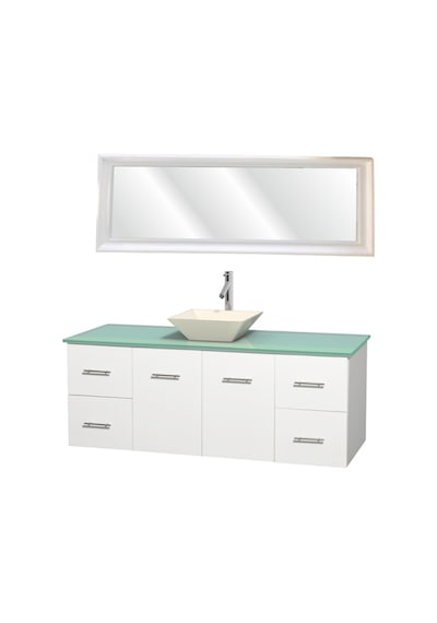 Beyaz Banyo Salon Antre Koridor Şifonyer Komodin Duvar Boy Aynası Beyaz