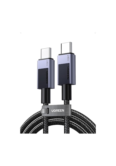 Lexroo Usb-c To Usb-c 240w Pd Hızlı Şarj Kablosu, Uzay Grisi, 1m, 45067 Diğer