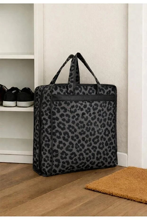 Ayakkabı Hurcu 6 Bölmeli Ayakkabı Organizer Valiz İçi Seyahat Ayakkabı Çantası 35x22x40 Siyah
