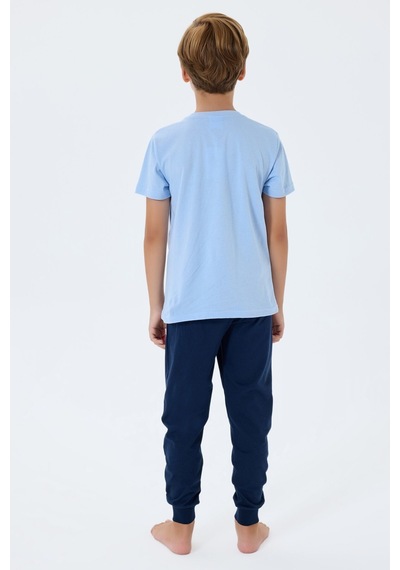 U.S. Polo Assn. U.s. Polo Assn. Erkek Çocuk Mavi Pijama Takım Us2410-c-v1