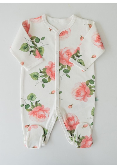 Kitikate Organik Love Roses 3'lü Takım Ekru Ekru