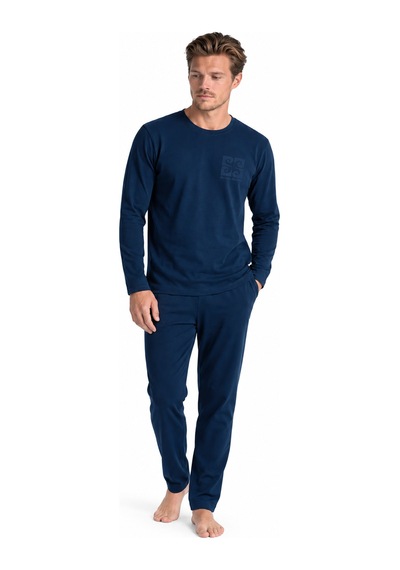 Pierre Cardin 6155 Erkek Uzun Kollu Bisiklet Yaka Pijama - 2xl / Lacivert