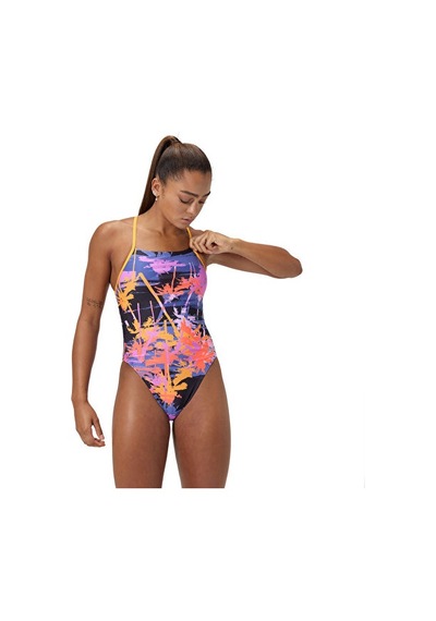 Speedo Alov Digi Lat Tbk Af 1pc Assorted Kadın Yüzücü Mayosu 8-00406417974 Renkli Renklı