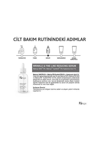 Wrinkle Fine Line Reducing Serum Matrixyl - Kırışıklık Ince Çizgi Azaltıcı Serum Matrixyl