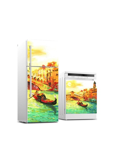 Buzdolabı Ve Bulaşık Makinası Beyaz Eşya Sticker Kaplama Venedik Yağlıboya Diğer