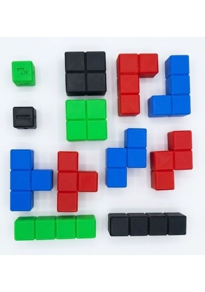 Montessori&stem Tetris Denge Oyunu- Dikkat Ve Konsantrasyon Geliştirici Geometrik Bloklar Seti
