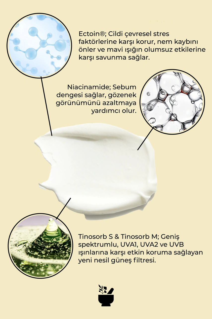 Cosmed Yağlı Ciltler İçin Suya Dayanıklı, Mat Bitişli Güneş Kremi SPF50+ - Dry Touch Cream Gel SPF50+ - 40 ml