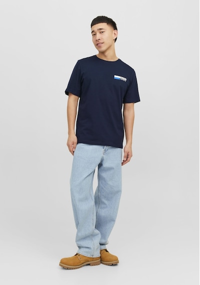 Jack & Jones Göğüs Baskılı Tişört - Corplogo 12233999 Lacivertvert Lacivert