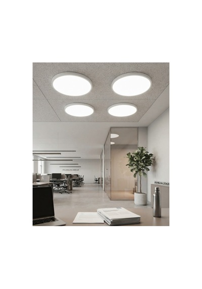 35 Cm Modern Tavana Sıfır Panel Led Avize 24watt 6500k Buz Beyazı Işık Uzun Ömürlü,ince Tasarım 24w Led Armatür / Buz Beyazı 6500k Tasarruflu Tavan Paneli Tavan Armatürü Beyaz