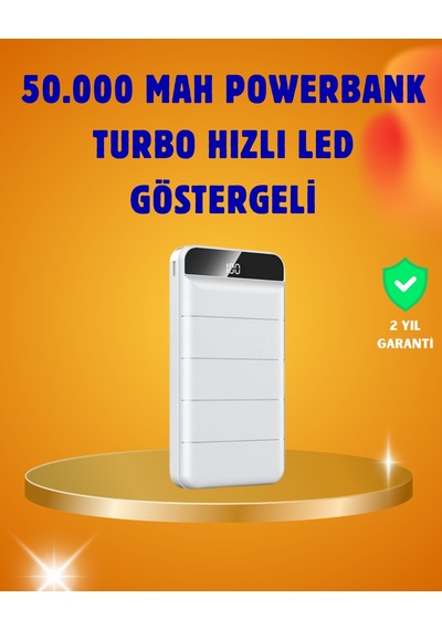 50000mah Led Göstergeli Taşınabilir Şarj Cihazı