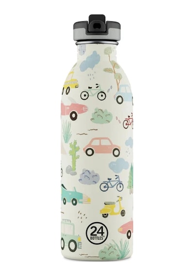 Kids Bottle Adventure Friend Pipetli Paslanmaz Çelik Çocuk Su Matarası 500 Ml Renkli