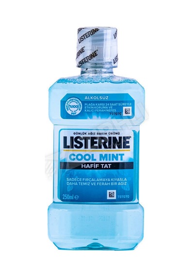 3 Adet Listerine Ağız Gargarası Cool Mint Hafif Tat 250 Ml
