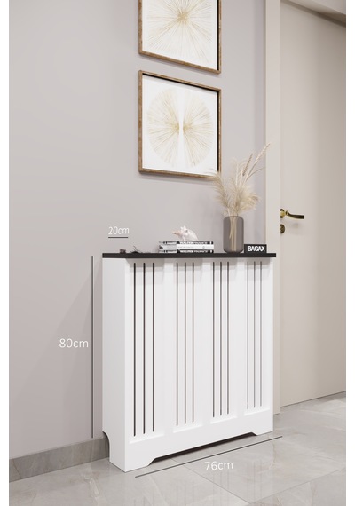 Dekoratif Petek Dolabı Kalorifer Peteği Kapatma Ünitesi Modern Tasarım İç Ölçü 76 Cm Dış Ölçü 80 Cm Petek 76 Beyaz Üstü Siyah D2 Dekoratif Petek Dolabı Kalorifer Peteği Kapatma Ünitesi Modern Tasarım İç Ölçü 76 Cm Dış Ölçü 80 Cm Petek 76 Beyaz Üstü Siyah D2