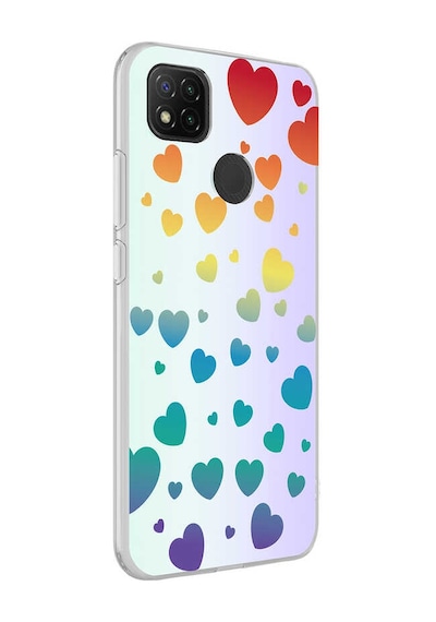 Goocamp Redmi 9c Kılıf M-blue Desenli Kapak - Heart No3 Heart No3