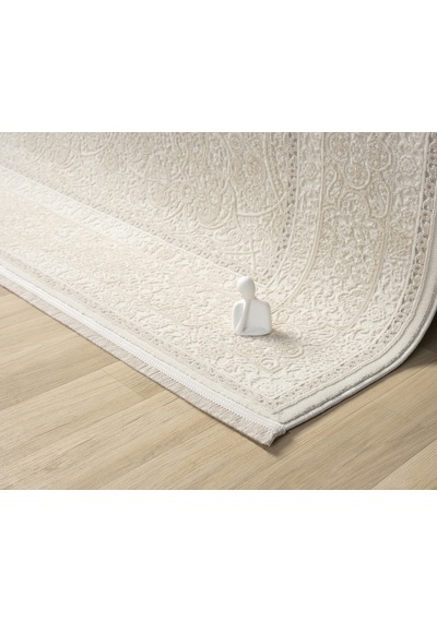 Mariesse Home Artes Serisi Bambu Dokulu Modern Sık Dokuma Makine Halısı Smart 12005 Bej