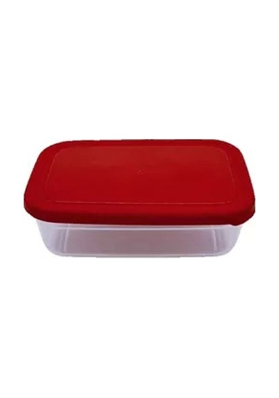 Asude Asd034 Maya Dikdörtgen Saklama Kabı 900ml Kırmızı Çok Renkli